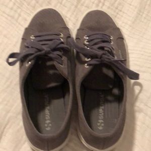 Superga grey suede sneakers. Euro 39, USA 8